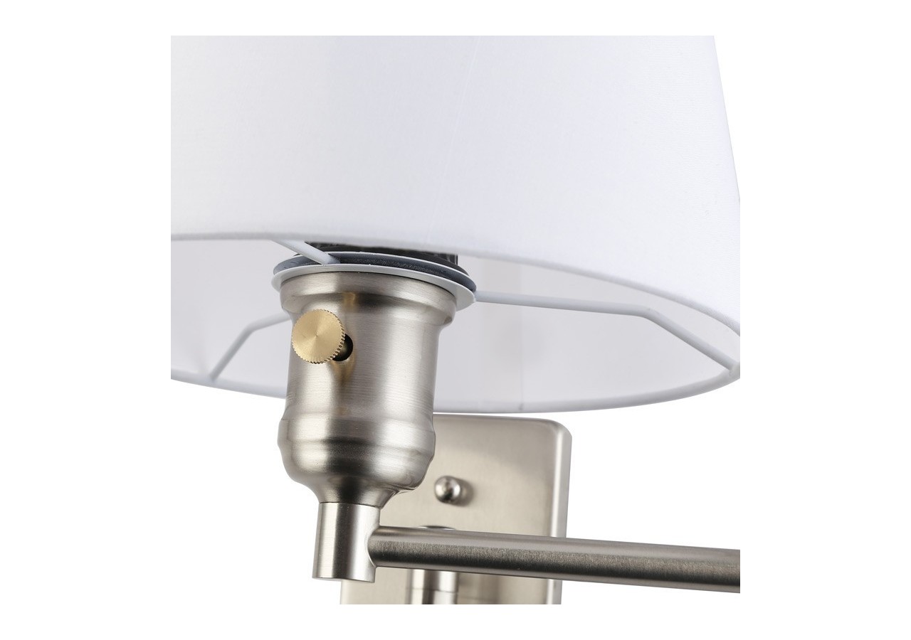 Applique murale avec bras articulé et prise "Clark" - E27 - L3066-EU-CR - Barcelona LED