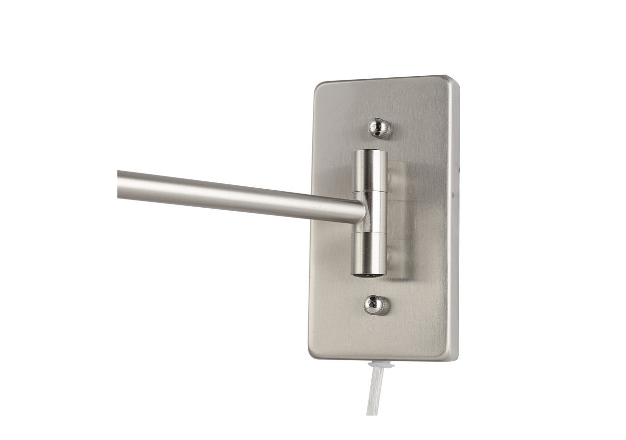 Applique murale avec bras articulé et prise "Clark" - E27 - L3066-EU-CR - Barcelona LED