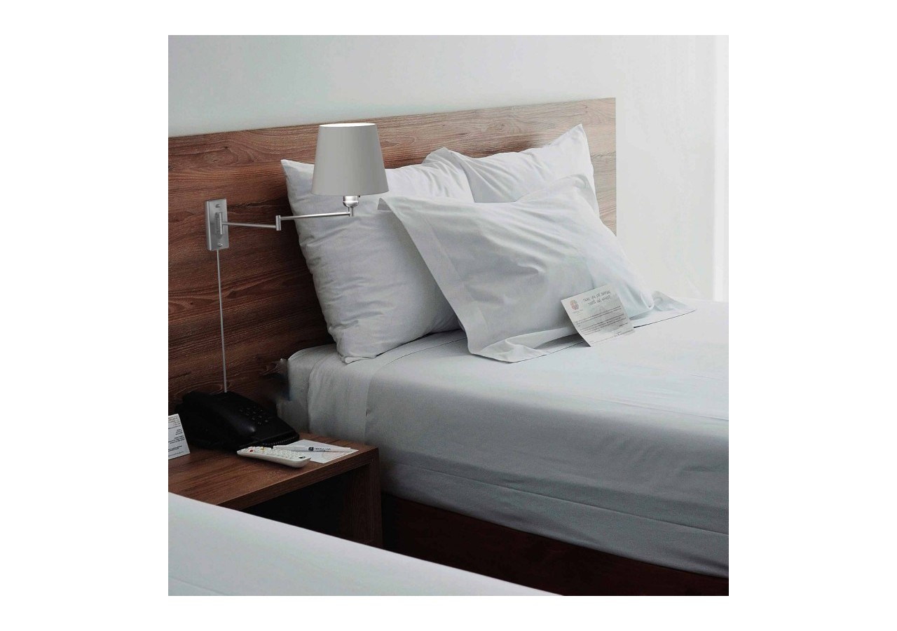 Applique murale avec bras articulé et prise "Clark" - E27 - L3066-EU-CR - Barcelona LED