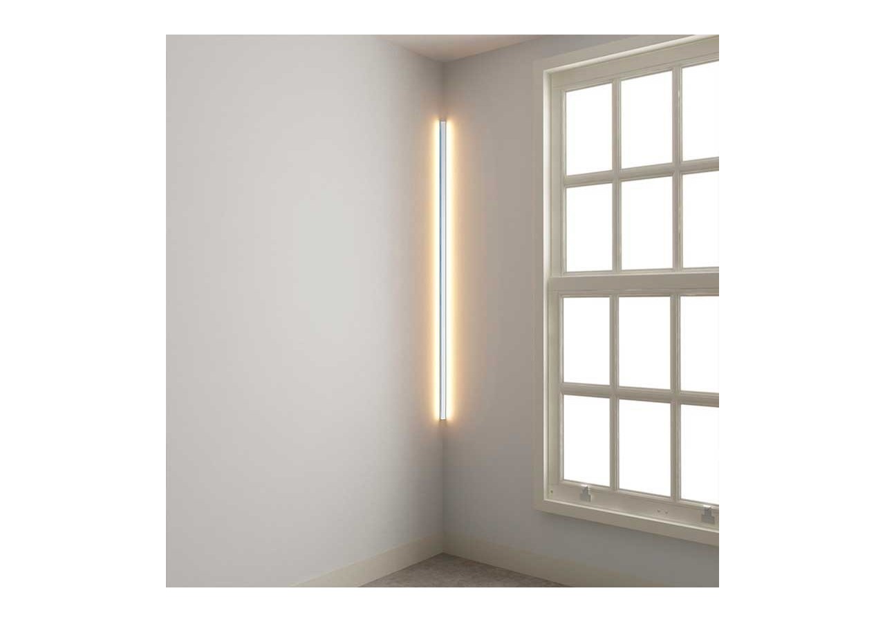 Profilé en aluminium avec double éclairage pour ruban LED, spécial coins. - BPERFALP191-B - Barcelona LED
