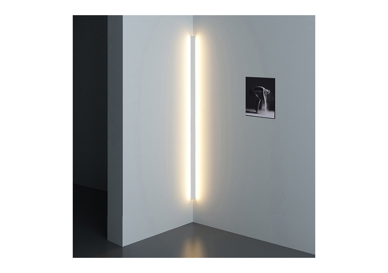 Profilé en aluminium avec double éclairage pour ruban LED, spécial coins. - BPERFALP191-B - Barcelona LED
