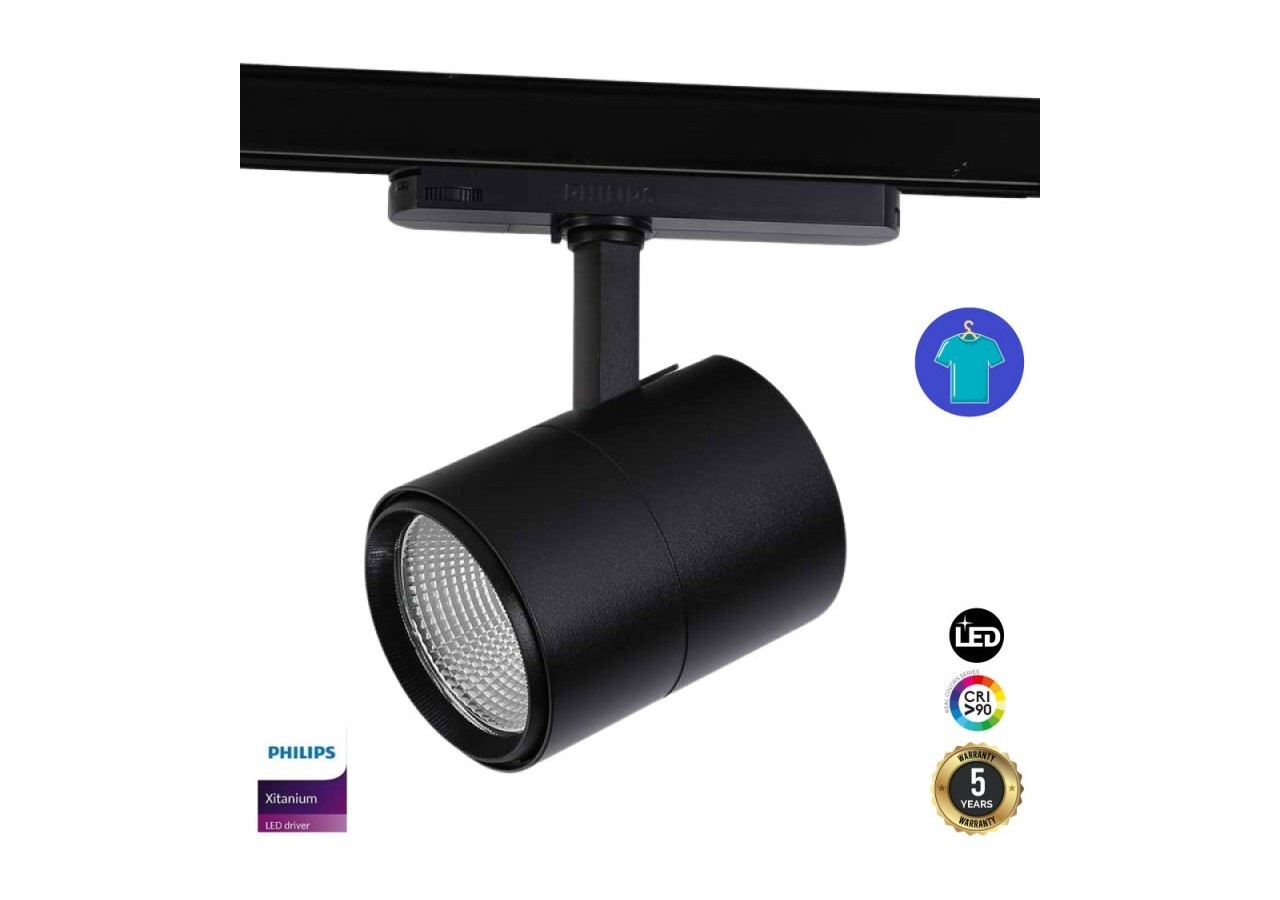 Spot LED triphasé de 30W spécial vêtements et accessoires - B00591-N-RET-4K - Barcelona LED