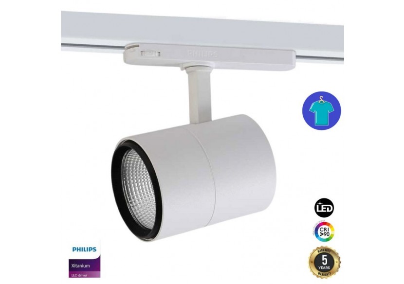 Spot LED triphasé de 30W spécial vêtements et accessoires - B00591-B-RET-4K - Barcelona LED
