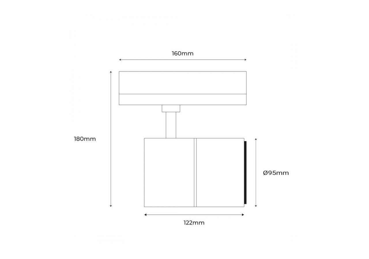 Spot LED triphasé de 30W spécialement conçu pour les boulangeries - B00591-B-PAN - Barcelona LED