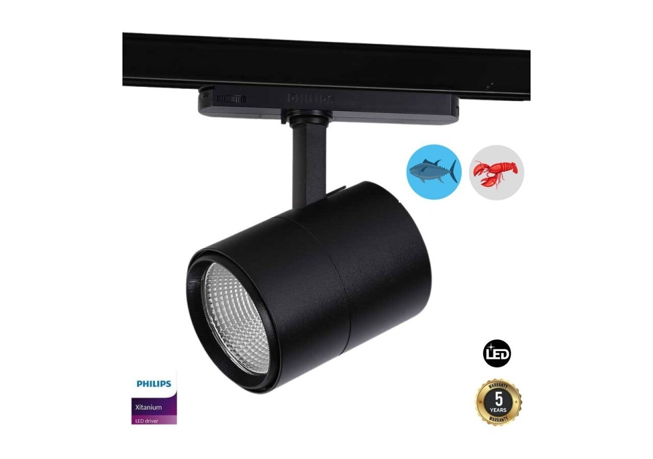 Spot LED triphasé 30W spécial poissons et fruits de mer - B00591-N-PES - Barcelona LED