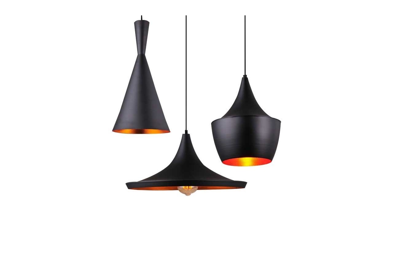 Lot de suspensions scandinaves "Solvang - Helga - Kolding" - LN-3000K-N - Barcelona LED