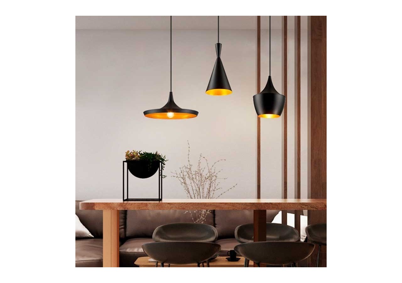 Lot de suspensions scandinaves "Solvang - Helga - Kolding" - LN-3000K-N - Barcelona LED