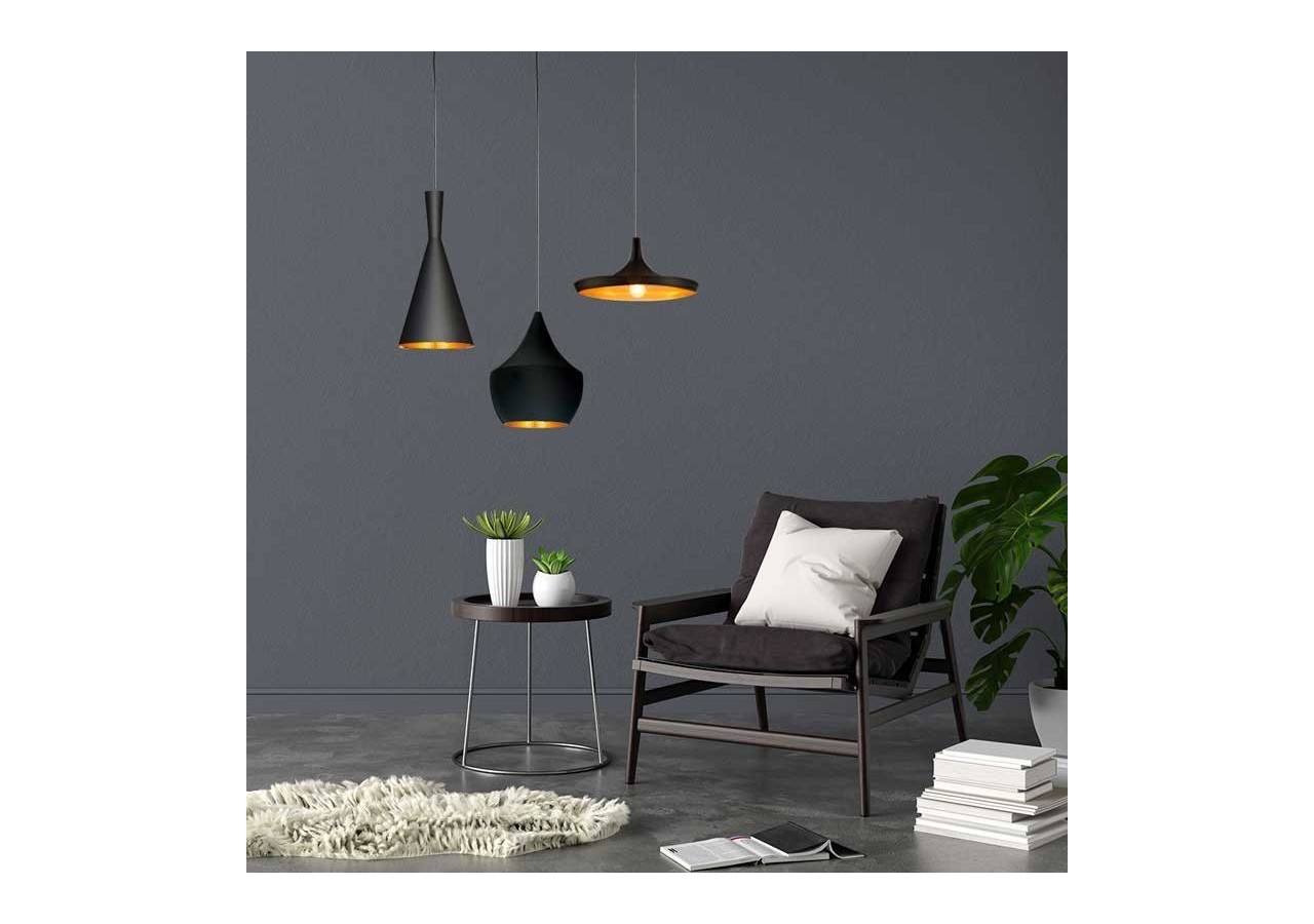 Lot de suspensions scandinaves "Solvang - Helga - Kolding" - LN-3000K-N - Barcelona LED