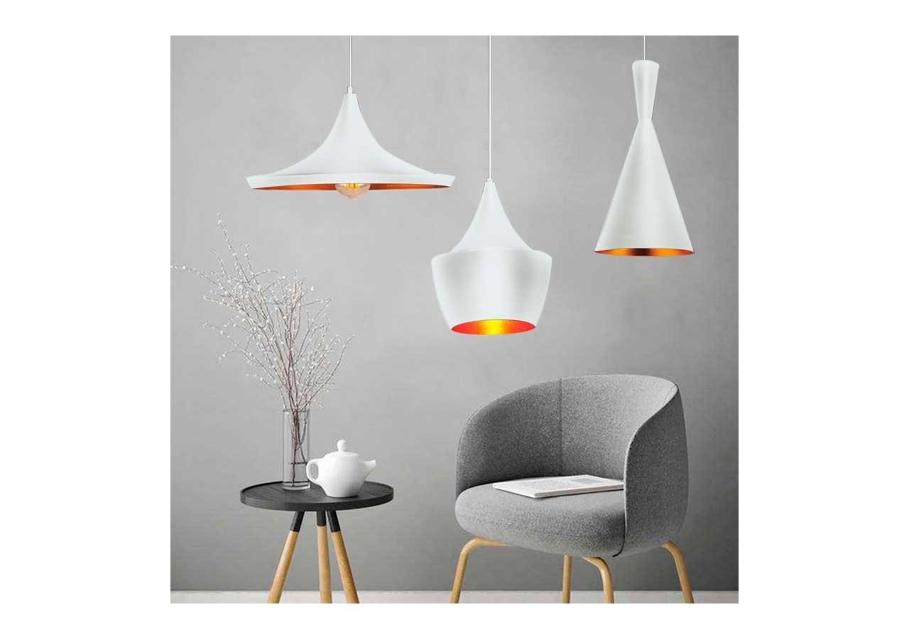 Lot de suspensions scandinaves "Solvang - Helga - Kolding" - LN-3000K-B - Barcelona LED