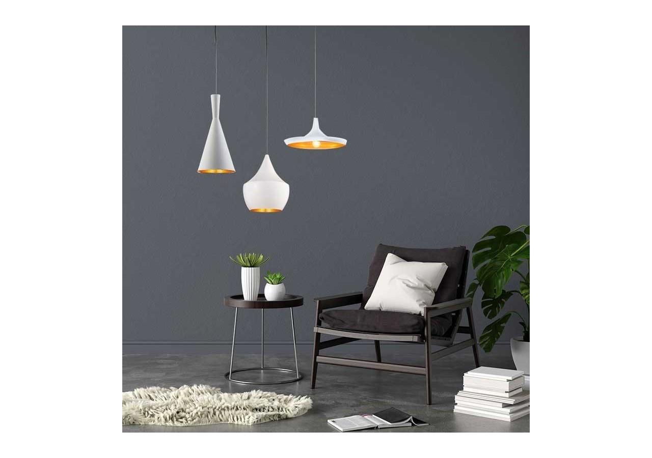 Lot de suspensions scandinaves "Solvang - Helga - Kolding" - LN-3000K-B - Barcelona LED