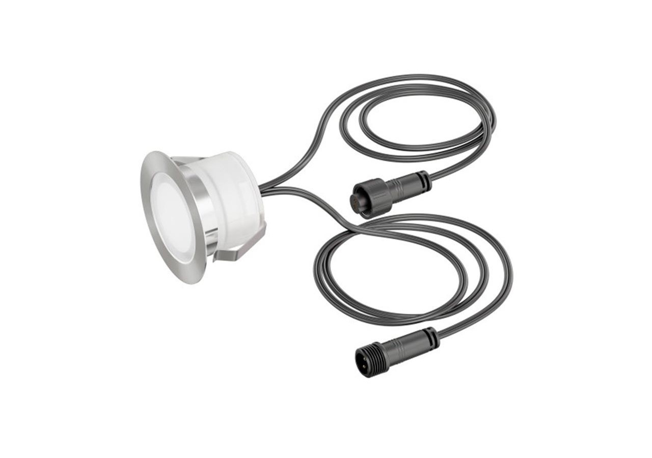 Kit 6 spots LED encastrés au sol 0,3W 12V-DC IP67 - BA50004-AZ - Barcelona LED