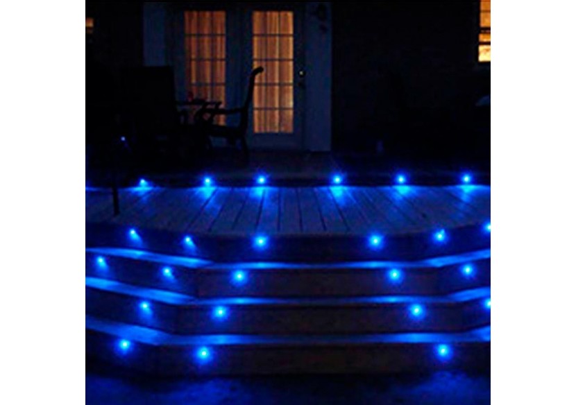 Kit 6 spots LED encastrés au sol 0,3W 12V-DC IP67 - BA50004-AZ - Barcelona LED