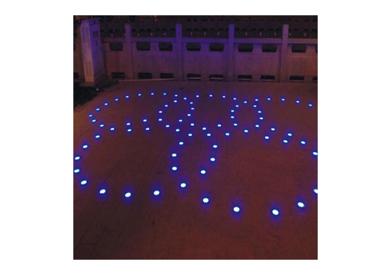 Kit 6 spots LED encastrés au sol 0,3W 12V-DC IP67 - BA50004-AZ - Barcelona LED