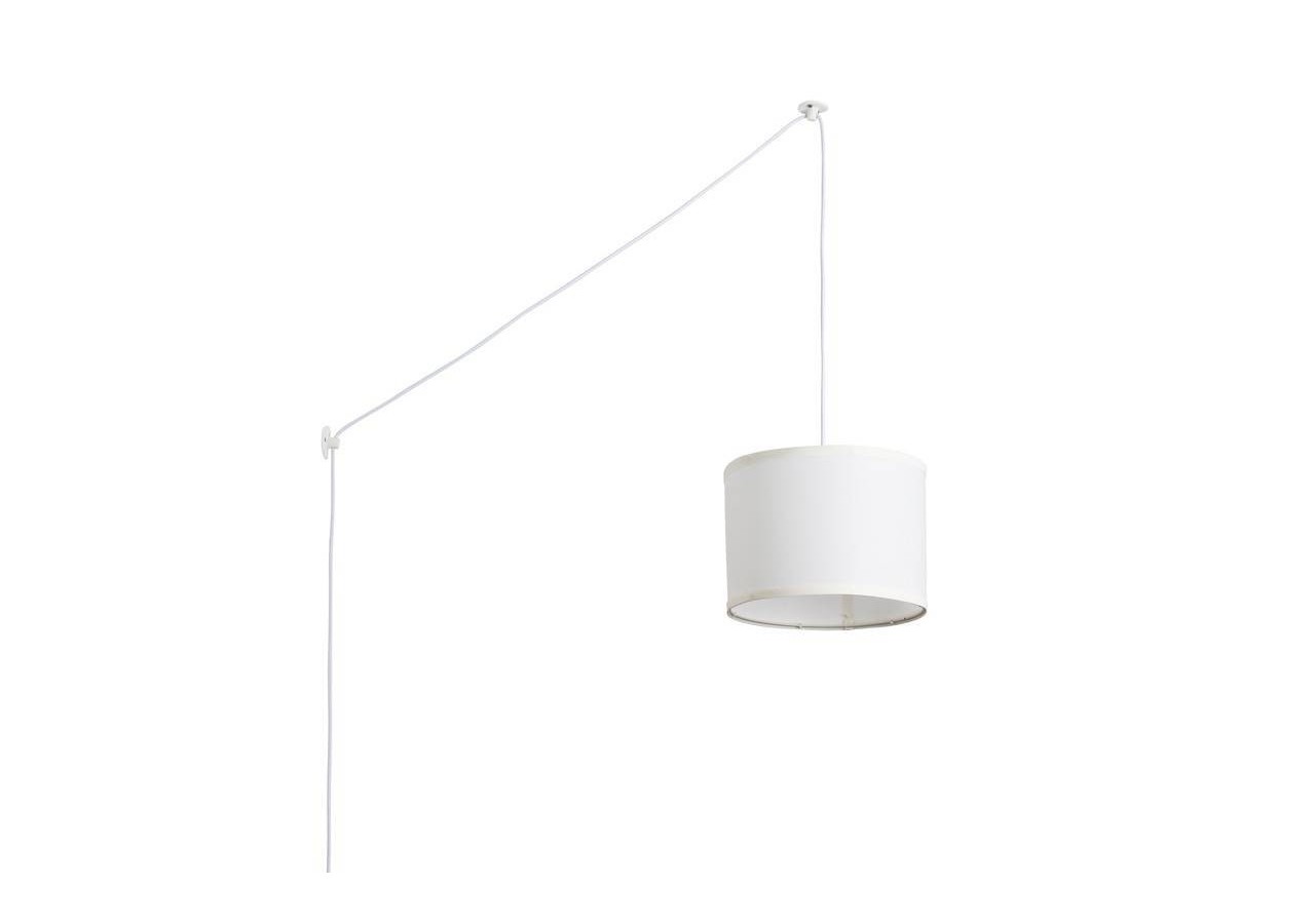 Suspension avec câble et abat-jour en tissu "KIM". - L3060-C-B - Barcelona LED