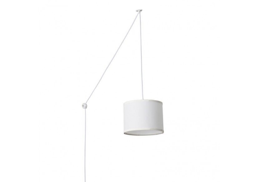 Suspension avec câble et abat-jour en tissu "KIM". - L3060-C-B - Barcelona LED Suspension avec câble et abat-jour en tissu "KIM". - L3060-C-B - Barcelona LED