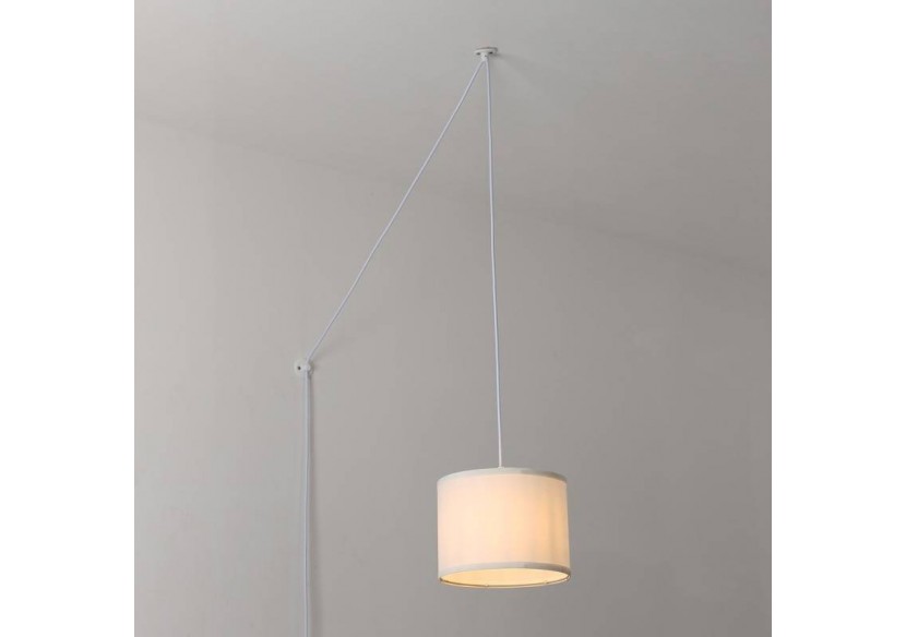 Suspension avec câble et abat-jour en tissu "KIM". - L3060-C-B - Barcelona LED Suspension avec câble et abat-jour en tissu "KIM". - L3060-C-B - Barcelona LED