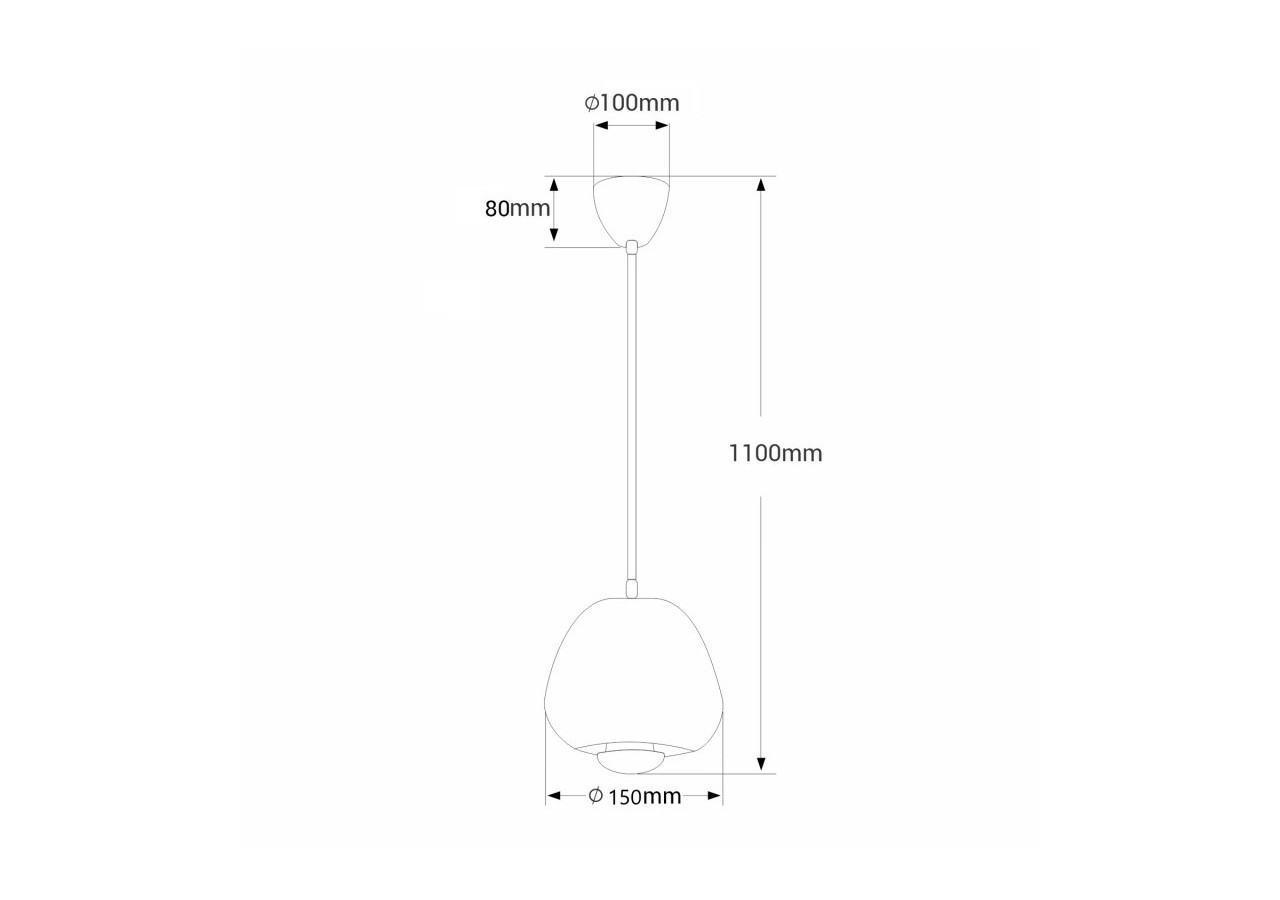 Suspension design "Julia" - LC102-CR - Barcelona LED