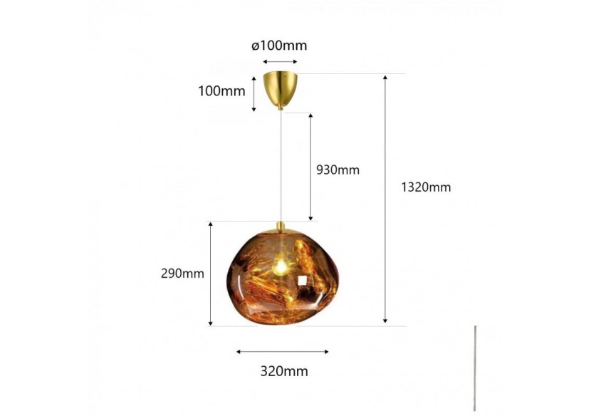 Suspension design en verre "Abril" - LC100-DO - Barcelona LED Suspension design en verre "Abril" - LC100-DO - Barcelona LED