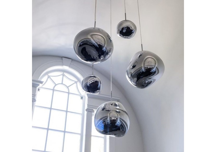 Suspension design en verre "Abril" - LC100-CR - Barcelona LED Suspension design en verre "Abril" - LC100-CR - Barcelona LED