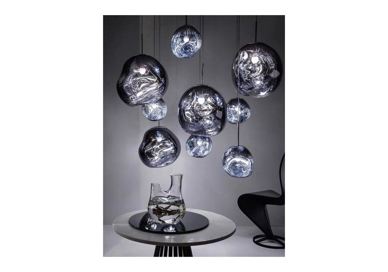 Suspension design en verre "Abril" - LC100-CR - Barcelona LED