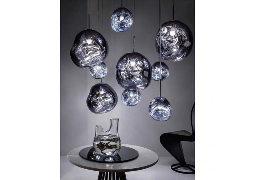 Suspension design en verre "Abril" - LC100-CR - Barcelona LED Suspension design en verre "Abril" - LC100-CR - Barcelona LED