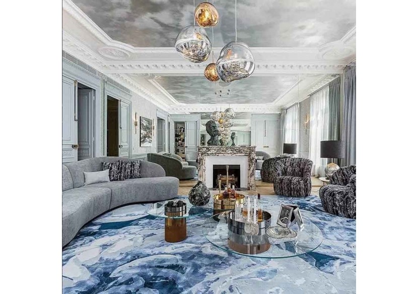 Suspension design en verre "Abril" - LC100-CR - Barcelona LED Suspension design en verre "Abril" - LC100-CR - Barcelona LED