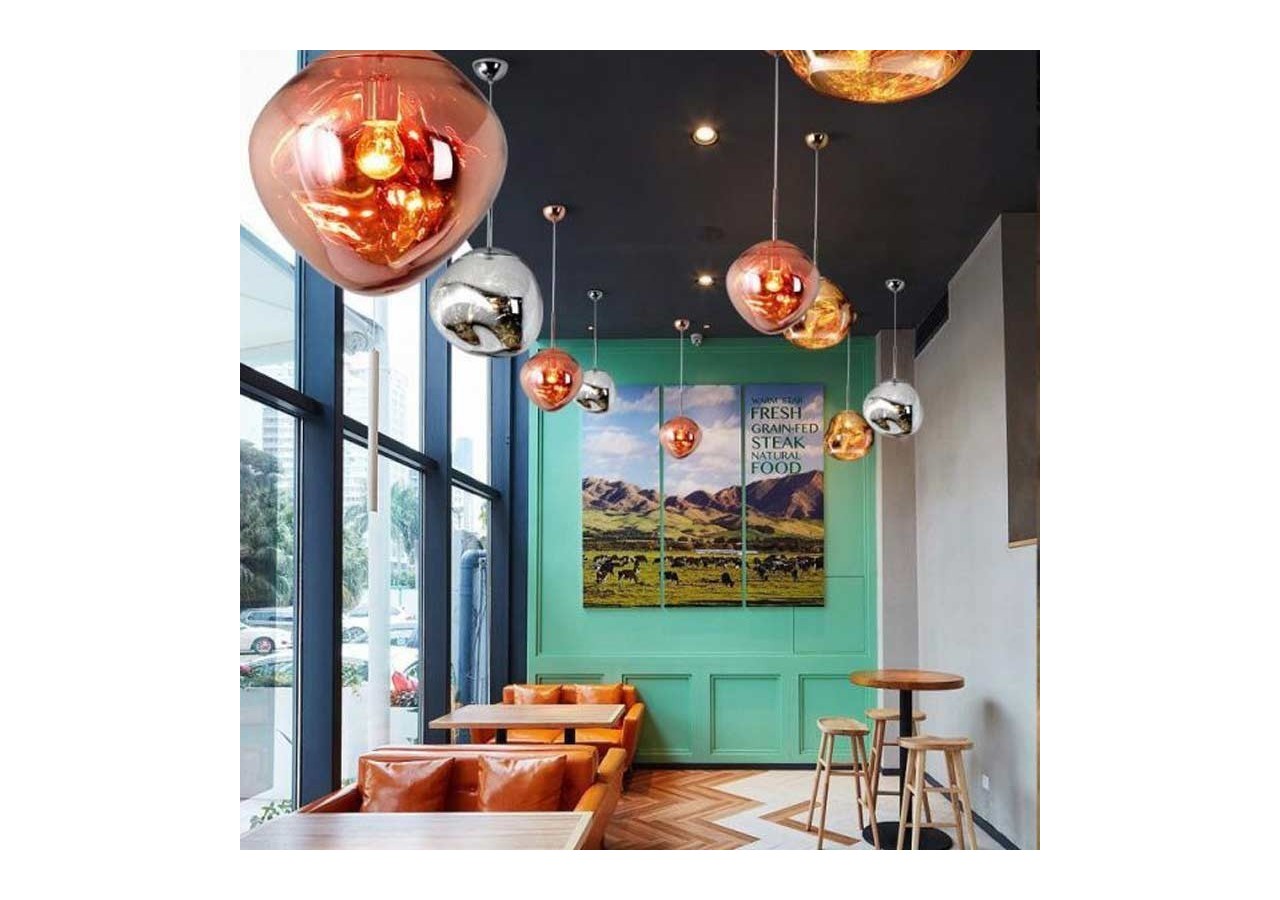 Suspension design en verre "Abril" - LC100-CR - Barcelona LED