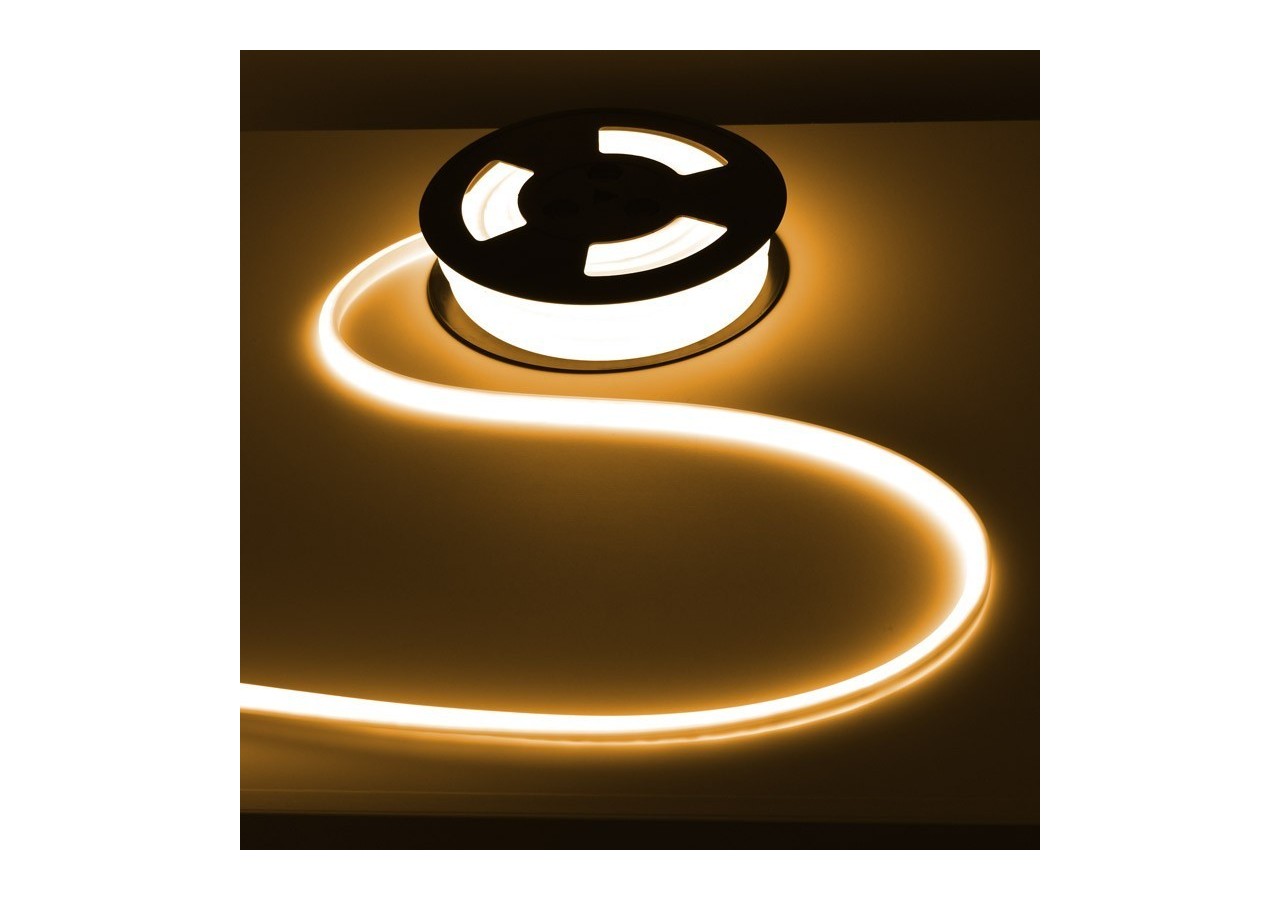 Néon LED flexible 24V DC-12x12mm-10 mètres-Kit complet-11W/m-IP67-Courbure verticale - N1212-10M-BC - Barcelona LED