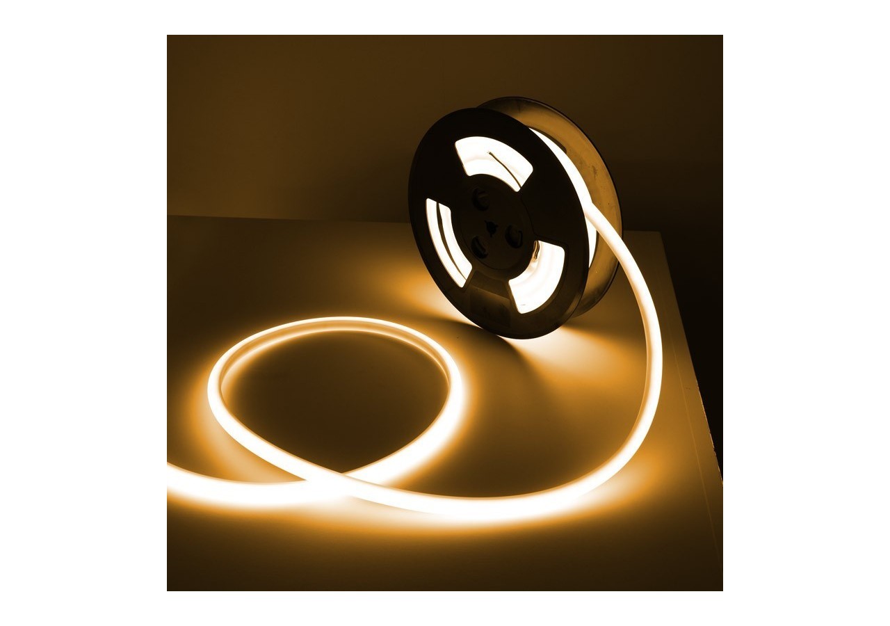 Néon LED flexible 24V DC-12x12mm-10 mètres-Kit complet-11W/m-IP67-Courbure verticale - N1212-10M-BC - Barcelona LED