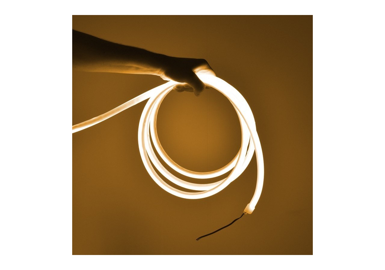 Néon LED flexible 24V DC-12x12mm-10 mètres-Kit complet-11W/m-IP67-Courbure verticale - N1212-10M-BC - Barcelona LED