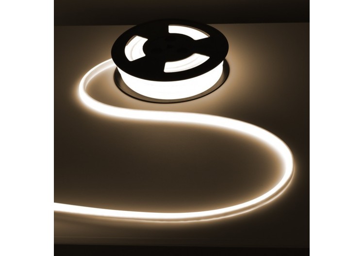 Néon LED flexible 24V DC-12x12mm-10 mètres-Kit complet-11W/m-IP67-Courbure verticale - N1212-10M-BN - Barcelona LED 2