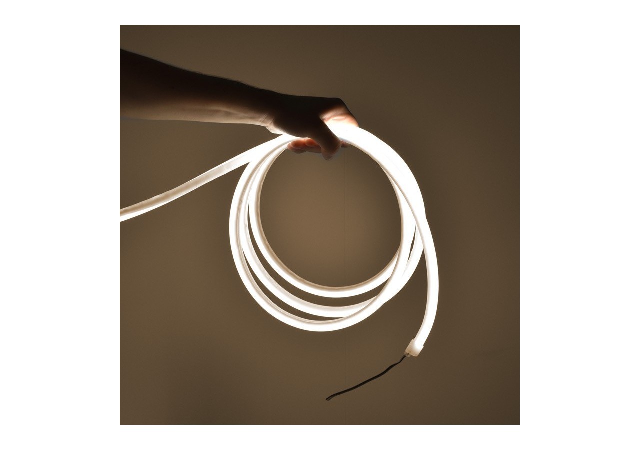 Néon LED flexible 24V DC-12x12mm-10 mètres-Kit complet-11W/m-IP67-Courbure verticale - N1212-10M-BN - Barcelona LED