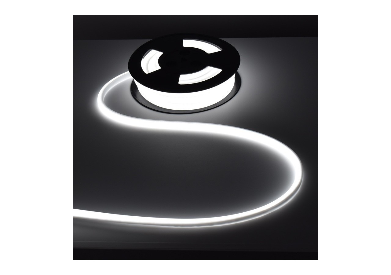 Néon LED flexible 24V DC-12x12mm-10 mètres-Kit complet-11W/m-IP67-Courbure verticale - N1212-10M-BF - Barcelona LED