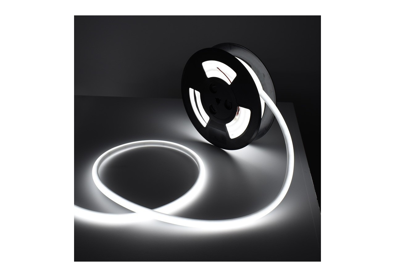 Néon LED flexible 24V DC-12x12mm-10 mètres-Kit complet-11W/m-IP67-Courbure verticale - N1212-10M-BF - Barcelona LED