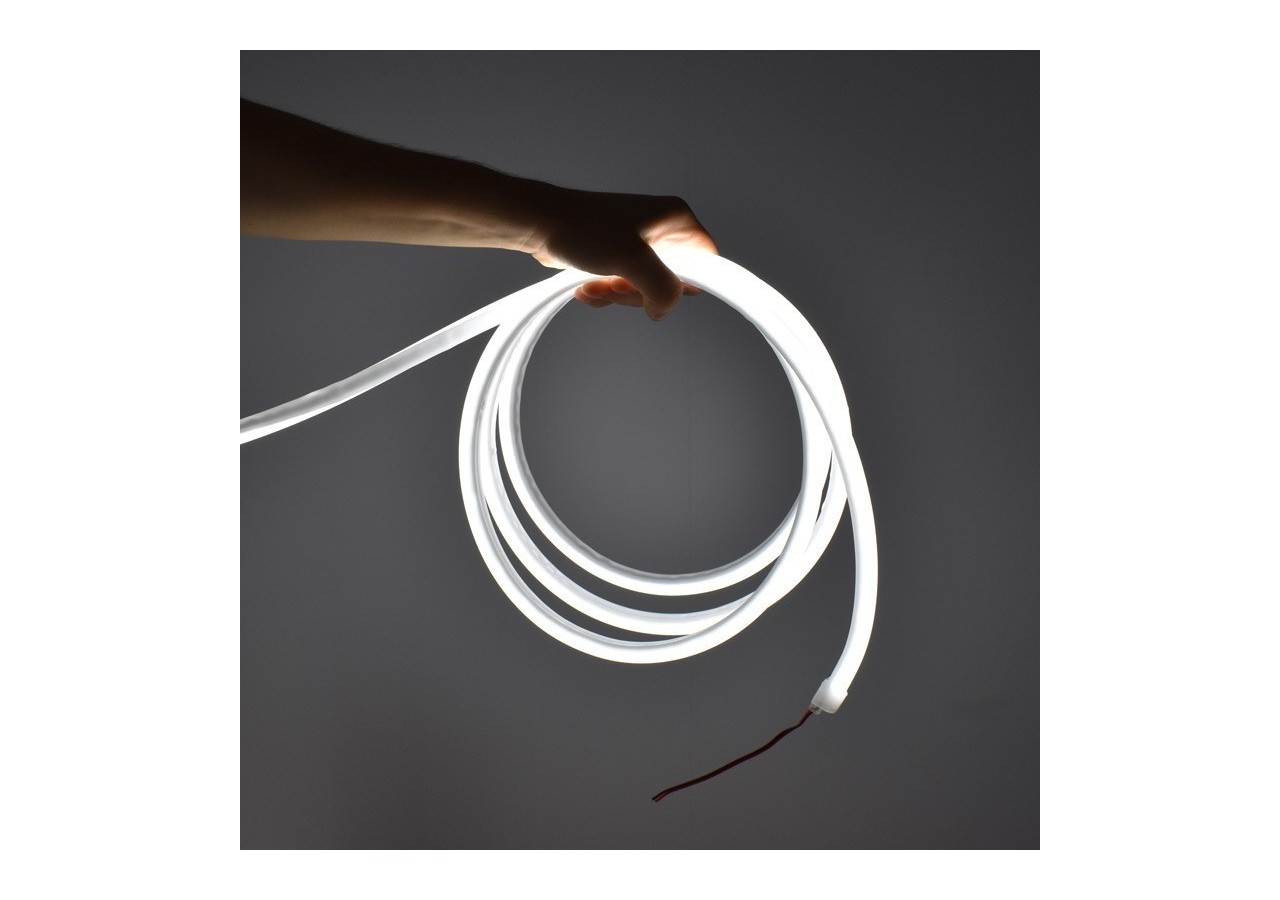 Néon LED flexible 24V DC-12x12mm-10 mètres-Kit complet-11W/m-IP67-Courbure verticale - N1212-10M-BF - Barcelona LED