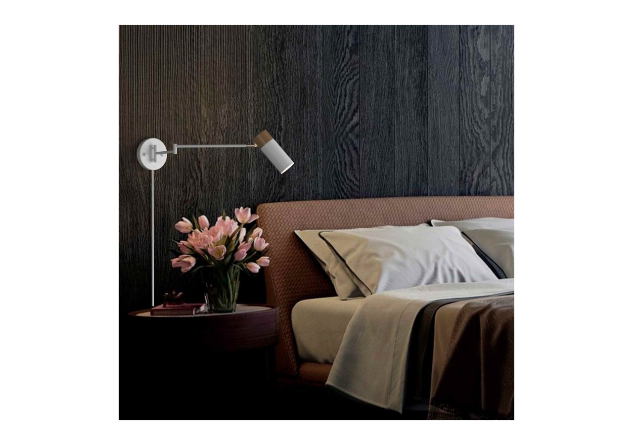 Applique murale extensible avec prise "Logan" - LN1302-EU-B - Barcelona LED