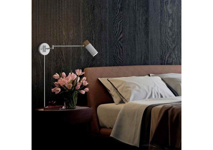 Applique murale extensible avec prise "Logan" - LN1302-EU-B - Barcelona LED Applique murale extensible avec prise "Logan" - LN1302-EU-B - Barcelona LED