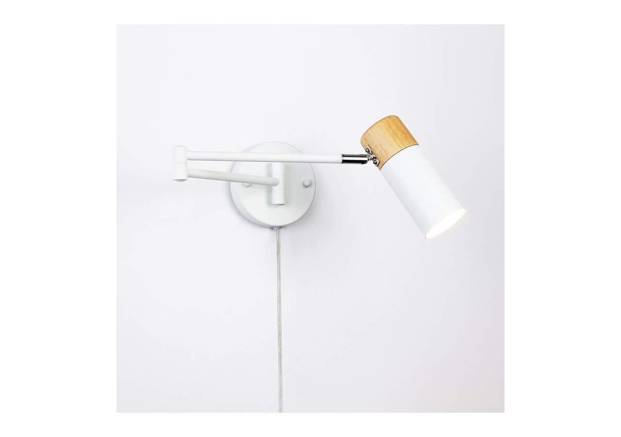 Applique murale extensible avec prise "Logan" - LN1302-EU-B - Barcelona LED
