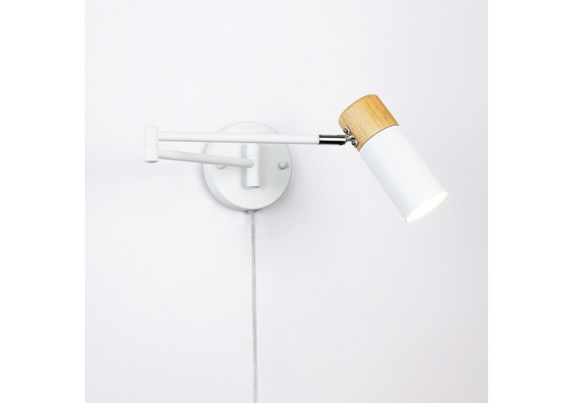 Applique murale extensible avec prise "Logan" - LN1302-EU-B - Barcelona LED Applique murale extensible avec prise "Logan" - LN1302-EU-B - Barcelona LED