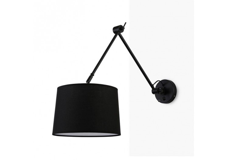 Applique ELBOW E27 avec bras articulé - L3010-P-N - Barcelona LED