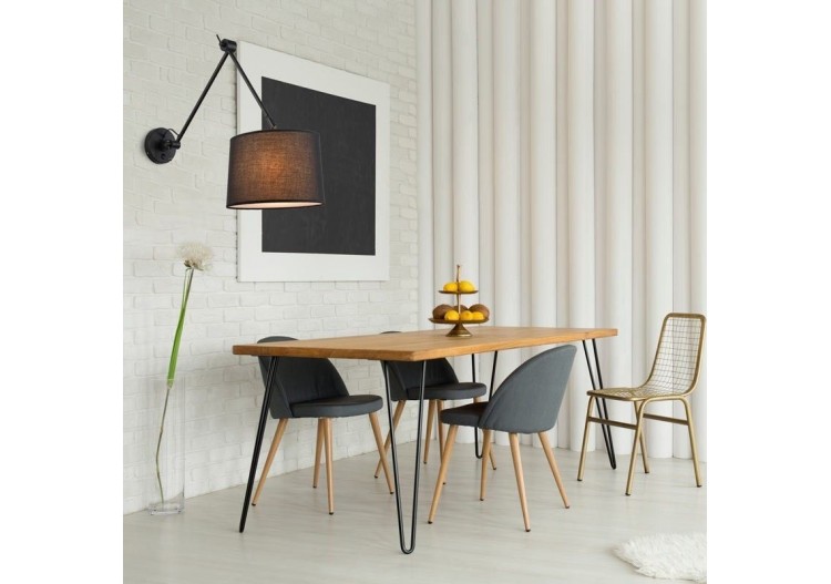 Applique ELBOW E27 avec bras articulé - L3010-P-N - Barcelona LED 2