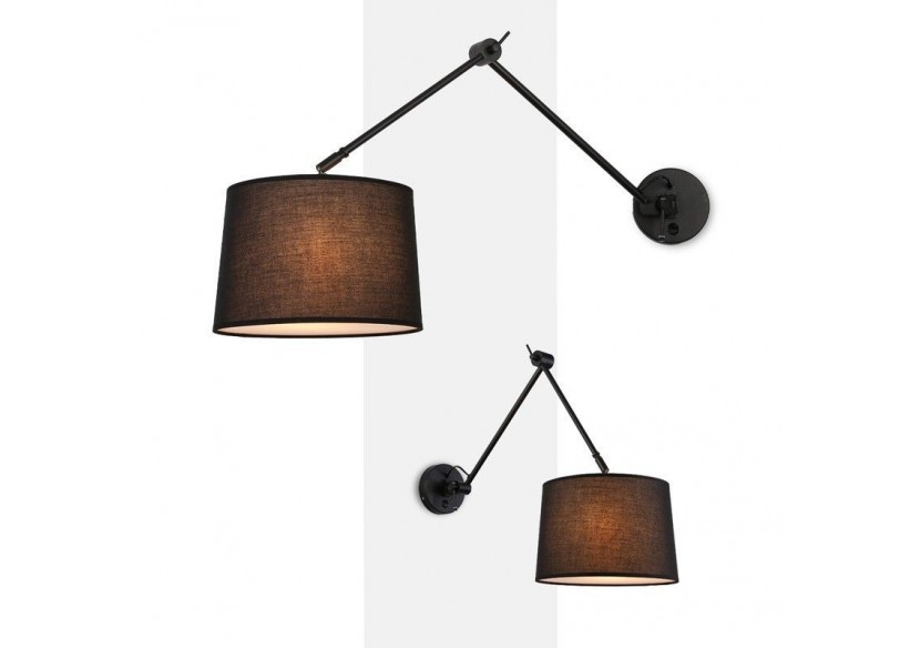 Applique ELBOW E27 avec bras articulé - L3010-P-N - Barcelona LED Applique ELBOW E27 avec bras articulé - L3010-P-N - Barcelona LED