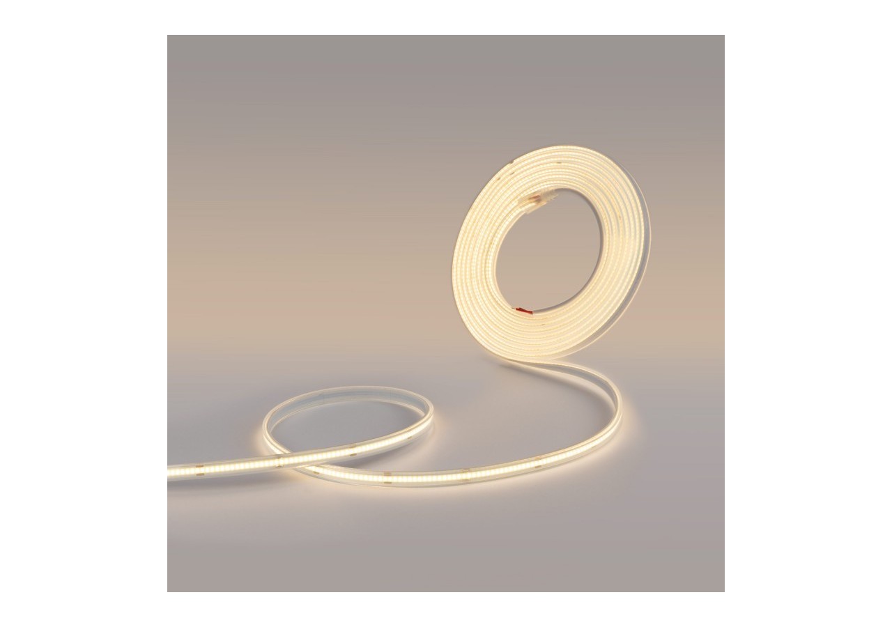 Ruban LED COB 24V DC-10W/m-10mm-IP67-Rouleau de 5 mètres-Sécable tous les 1cm - B1569-5-BN - Barcelona LED