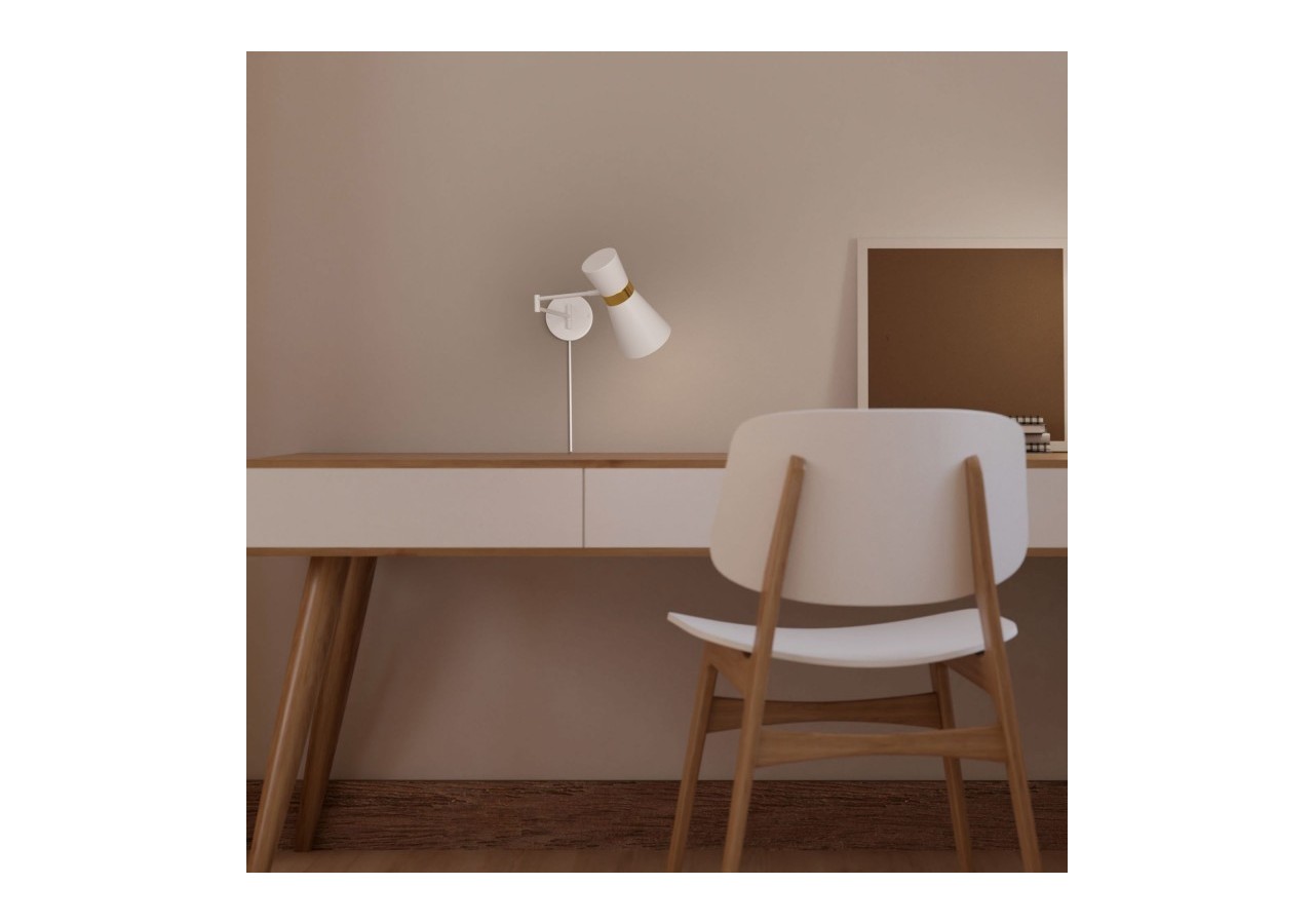 Applique murale avec bras articulé et prise "Silva" - LN3008-EU-BD - Barcelona LED