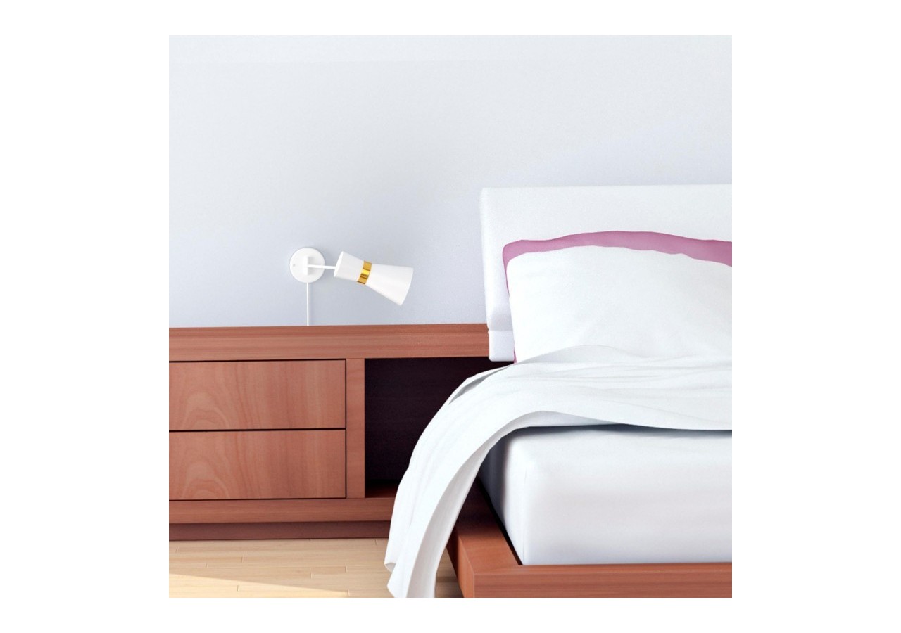 Applique murale avec bras articulé et prise "Silva" - LN3008-EU-BD - Barcelona LED