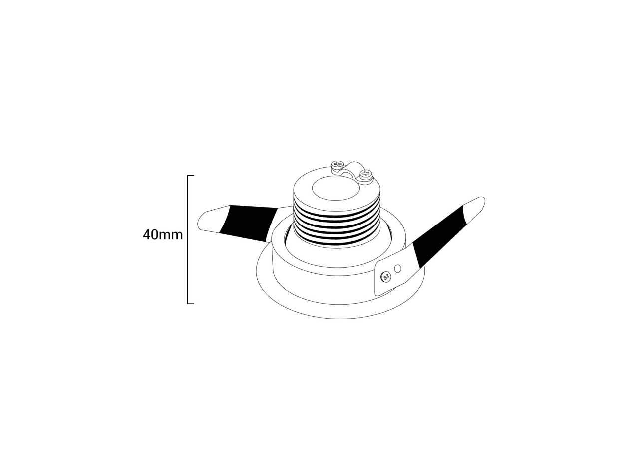 Spot encastré LED avec zoom-Réglable-Puce Cree-2700K-3W - B2050-N - Barcelona LED