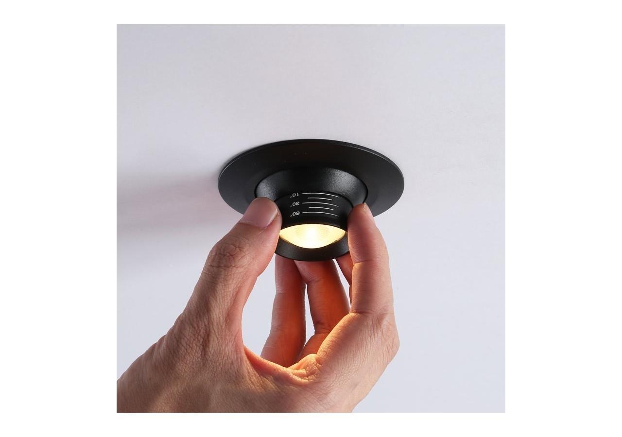 Spot encastré LED avec zoom-Réglable-Puce Cree-2700K-3W - B2050-N - Barcelona LED