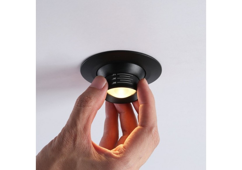 Spot encastré LED avec zoom-Réglable-Puce Cree-2700K-3W - B2050-N - Barcelona LED Spot encastré LED avec zoom-Réglable-Puce Cree-2700K-3W - B2050-N - Barcelona LED