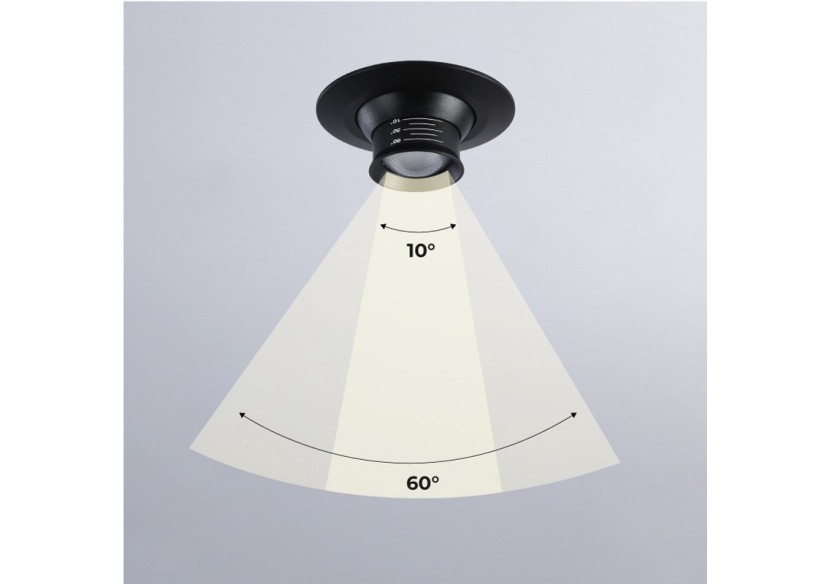 Spot encastré LED avec zoom-Réglable-Puce Cree-2700K-3W - B2050-N - Barcelona LED Spot encastré LED avec zoom-Réglable-Puce Cree-2700K-3W - B2050-N - Barcelona LED