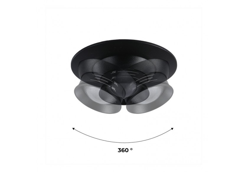 Spot encastré LED avec zoom-Réglable-Puce Cree-2700K-3W - B2050-N - Barcelona LED Spot encastré LED avec zoom-Réglable-Puce Cree-2700K-3W - B2050-N - Barcelona LED